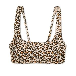 Leopard swimsuit top